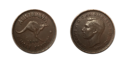 1/2 Penny, 1948