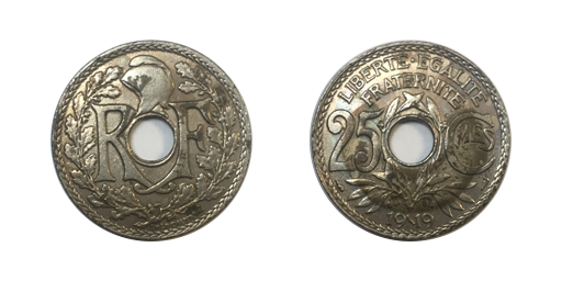25 centimes, 1919