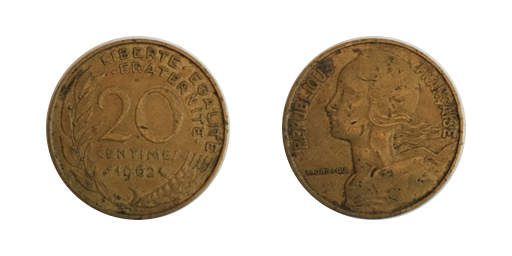20 Centimes, 1962