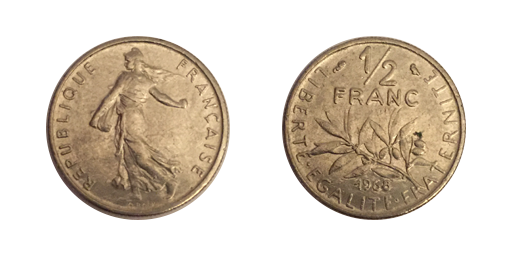 1/2 Franc, 1968