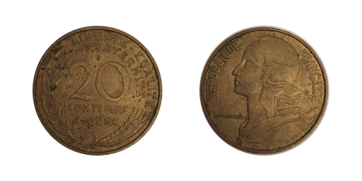 20 Centimes, 1968