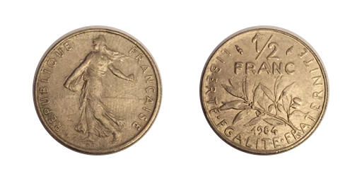 1/2 Franc, 1984