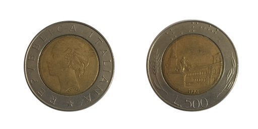 500 lire, 1992