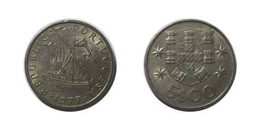 5 Escudos, 1977