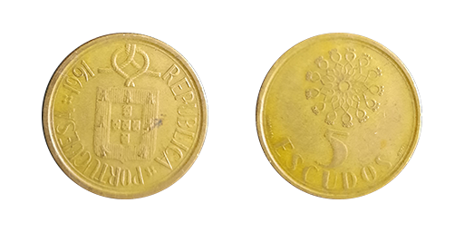 1991, 5 Escudos
