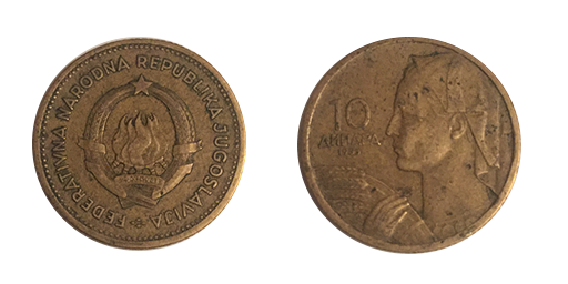 10 Dinari, 1955