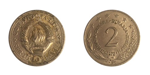 2 Dinari, 1972