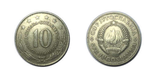 10 Dinari, 1976