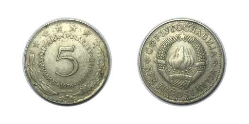 5 Dinari, 1976