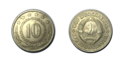 10 Dinari, 1980