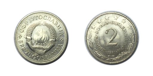 2 Dinari, 1980