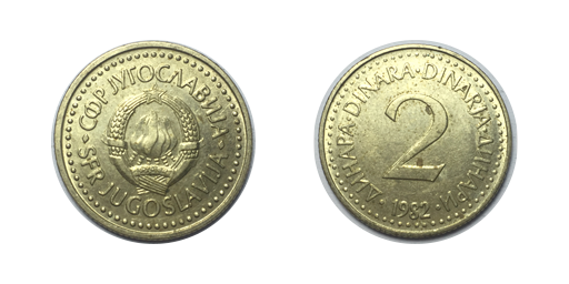 2 Dinari, 1982