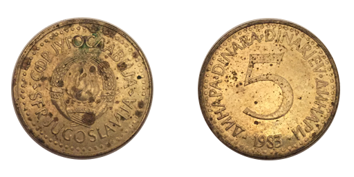 5 Dinari, 1983