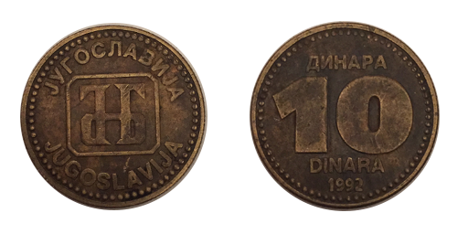10 Dinari, 1992