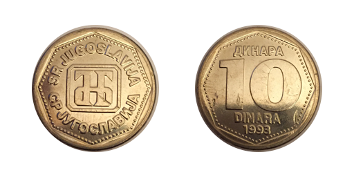 10 Dinari, 1993