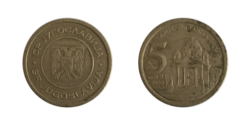 5 Dinari, 2000