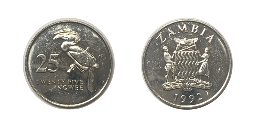 25 Ngwee, 1992